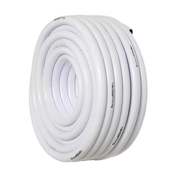 Active Aqua 3/4" ID White & Black Tubing, 100'