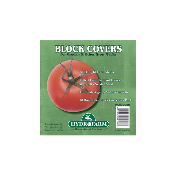 Rockwool Block Cover, 6", Pack of 40
