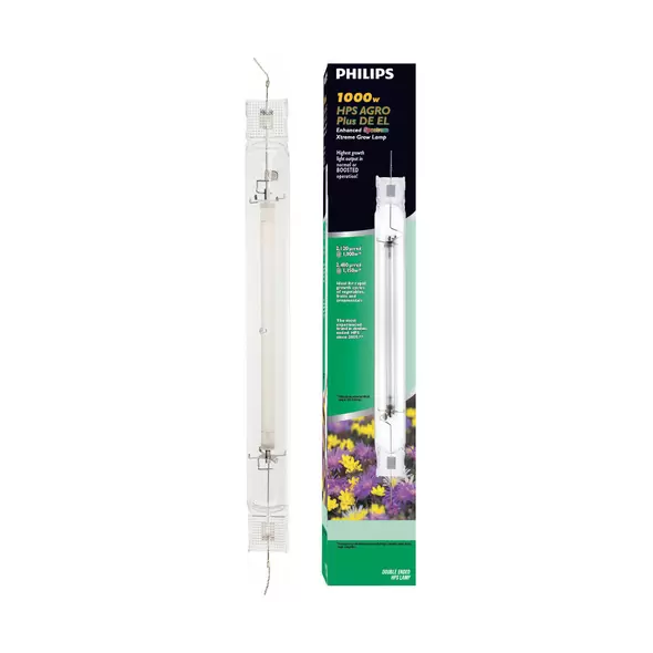 Philips AGRO Plus Double-Ended High Pressure Sodium (HPS) Lamp, 1000W
