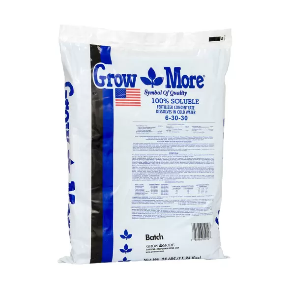 Grow More Soluble 6-30-30 Standard, 25 lbs