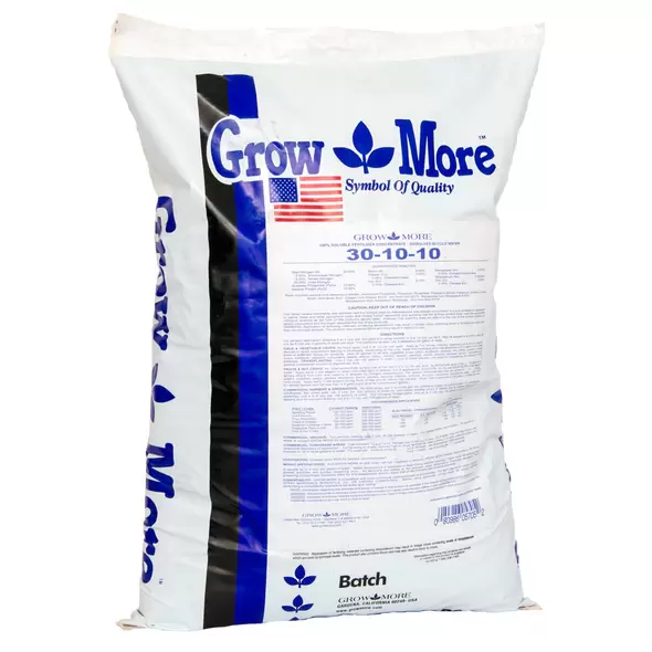 Grow More Water Soluble 30-10-10, 25 lbs