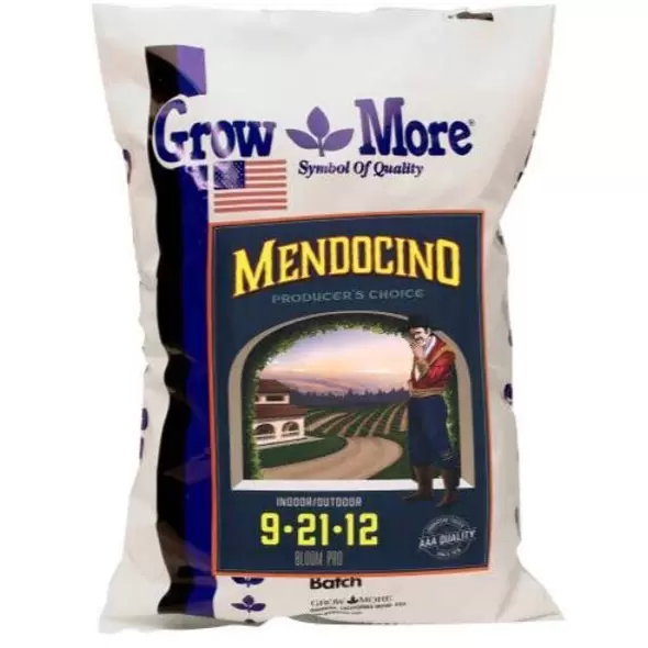 Grow More Water Soluble Mendo Bloom 9-21-12, 25 lbs