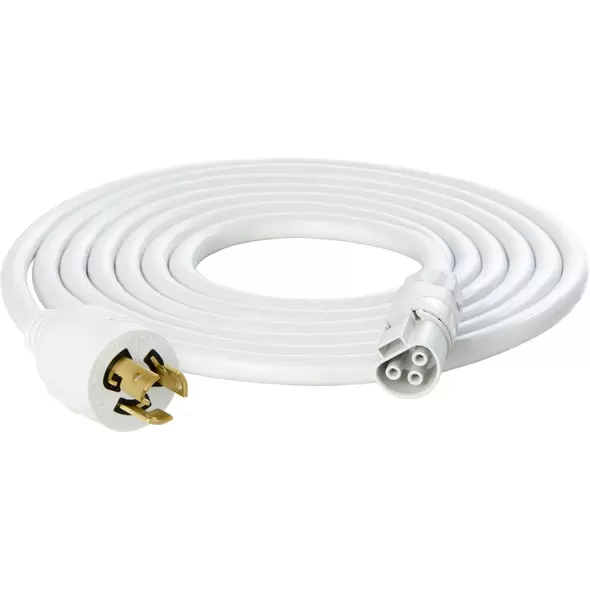 PHOTOBIO X White Cable Harness, 18AWG locking 277V, L7-15P, 10'