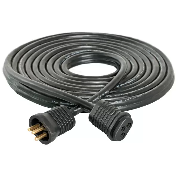 Lamp Cord Extension, 25', Lock & Seal