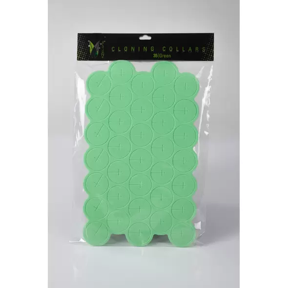 EZ-Clone Soft Cloning Collars, Green, pack of 35