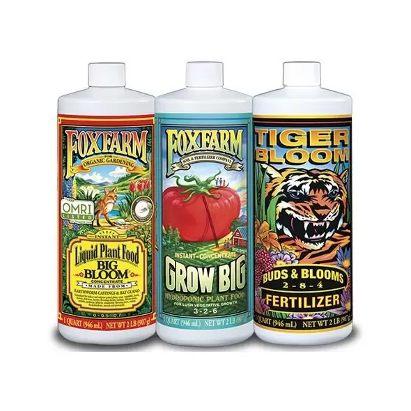 FoxFarm Hydro Formula Nutrients Trio, 3 qts