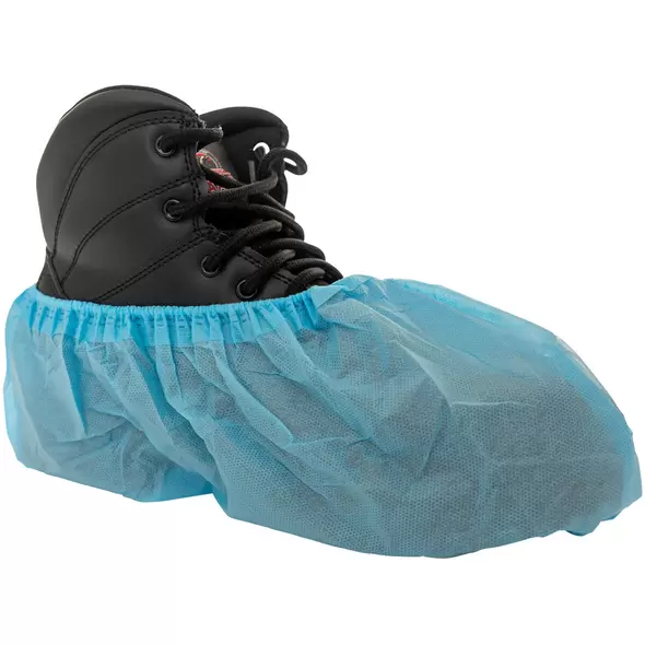 International Enviroguard FirmGrip Shoe Cover, Blue, One Size, case of 300