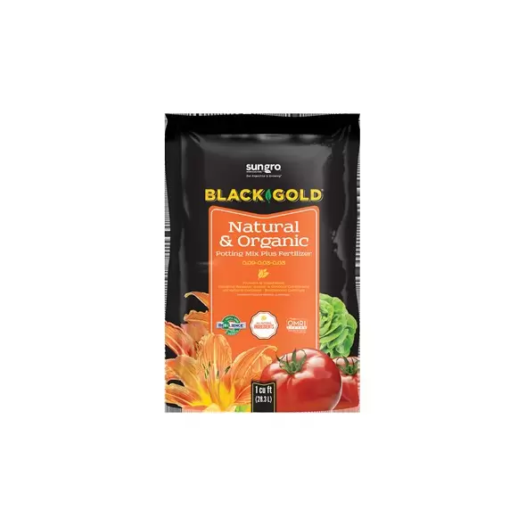 Black Gold Natural & Organic Potting Soil 1cf (70/PL)
