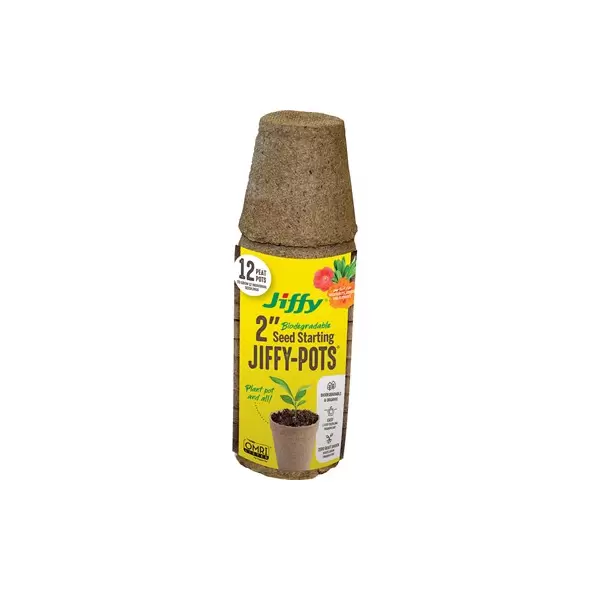 Jiffy 12pk 2" Round Peat Pots
