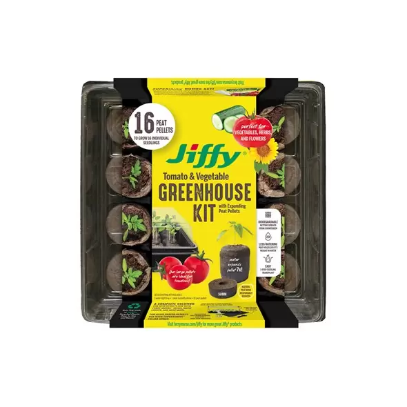 Jiffy 50mm Greenhouse 16 w/ Superthrive Labels