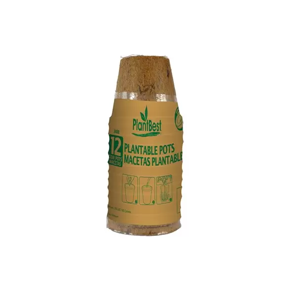 PlantBest 2.50" Biodegradable Coconut Coir Pot - 12 Pk