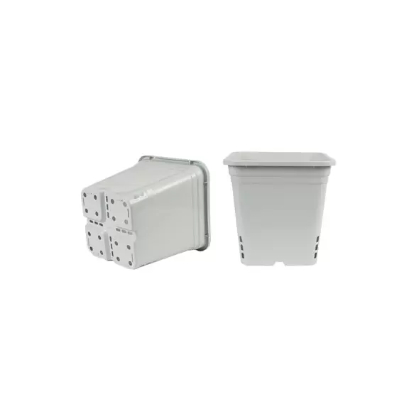 SunPack 12"x12" Square Pot, White 12" Tall