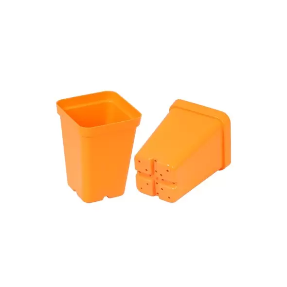 SunPack 2.5" Square Pot, Orange