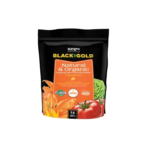 Black Gold Natural & Organic Potting Soil 8qt (8/CS)