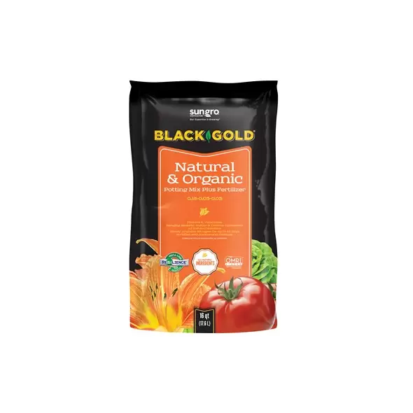 Black Gold Natural & Organic Potting Soil 16qt (120/PL)