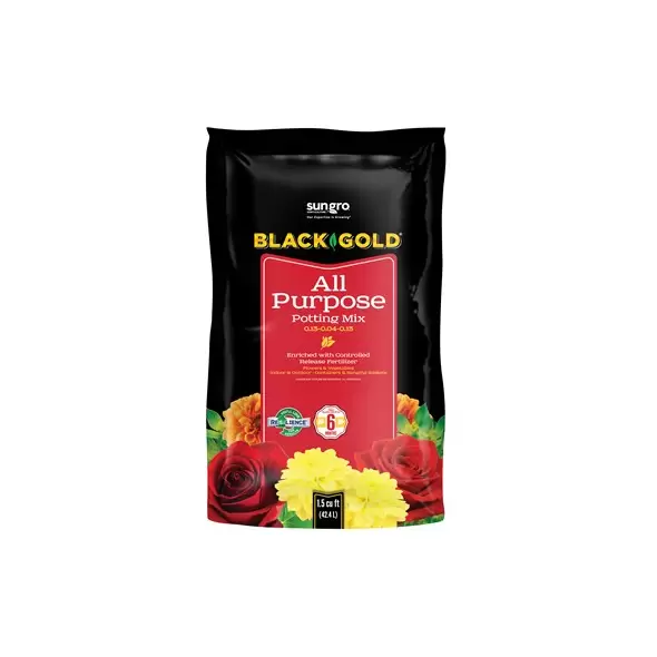 Black Gold All Purpose Potting Soil w/CRF 1.5cf (50/PL)