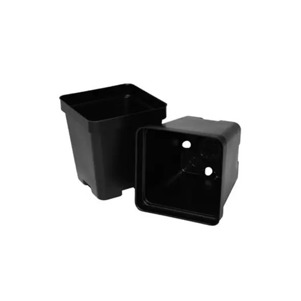 T. O. Plastics 03.25 Press Fit Pot Square Vacuum Deep 325 Black 450 Per Case 48 Cases Per Pallet 700014C Use 705115C With Tray