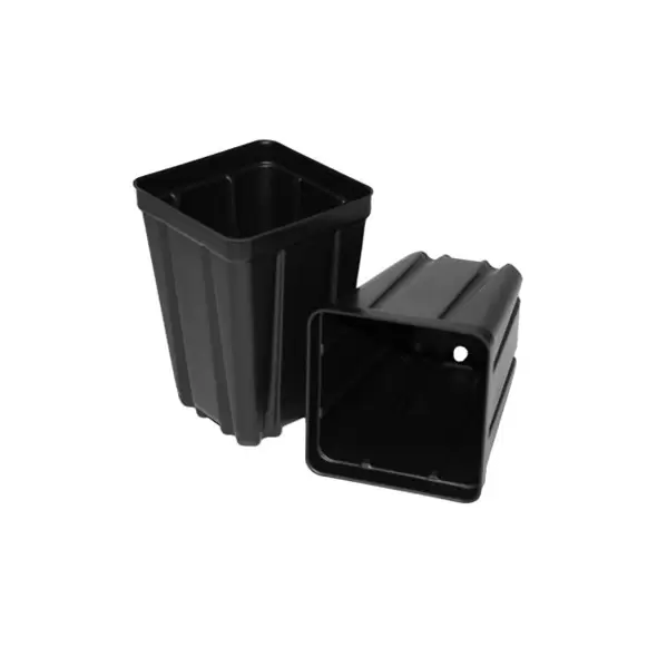 T. O. Plastics Square Vacuum Deep 355 Nursery Pot Black 450 Per Case 40 Cases Per Pallet 700035C 03.55
