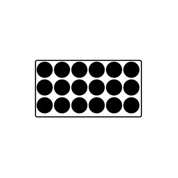 SUM 9CM H-18 FILLING TRAY 3X6 50/CS 48CS/PL