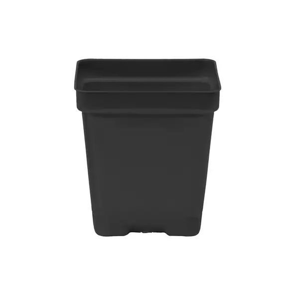 DILLEN DSQVP325/D 03.25 SQUARE VAC POT DEEP BLACK 1200 PER CASE 28 CASES PER PALLET