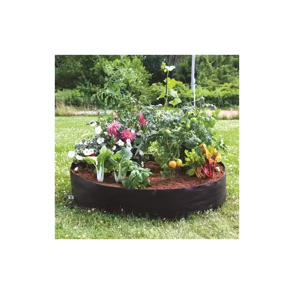 Smart Pot 50" Round Raised Bed Black