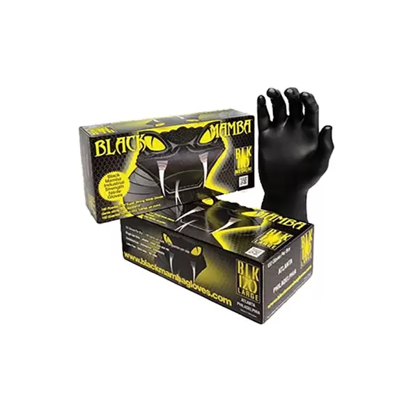 BMG 100ct Box Black Mamba Nitrile 6.2mil Small