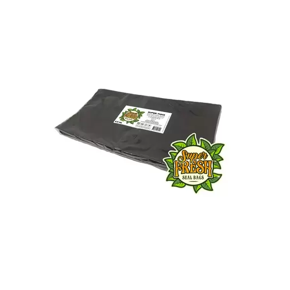 Super Fresh 100pk 11.5" x 22" 4.5mil Vacuum Seal Bags Clear/Black 6PK/CS