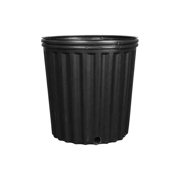 Grower Select 1 Gallon Nursery Pot, Blow Molded, Black, 50 per Case, 180 Cases per Pallet, 6.49in x 6.69in. .79Gal, 1Gallon