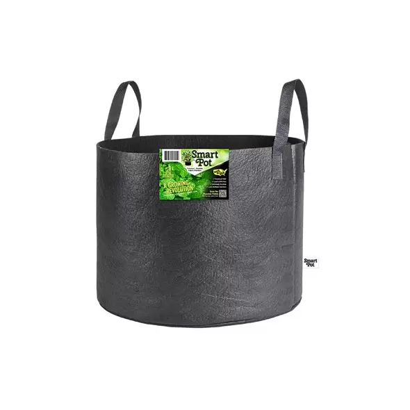 Smart Pot 15gal Black w/ Handles Bulk Box