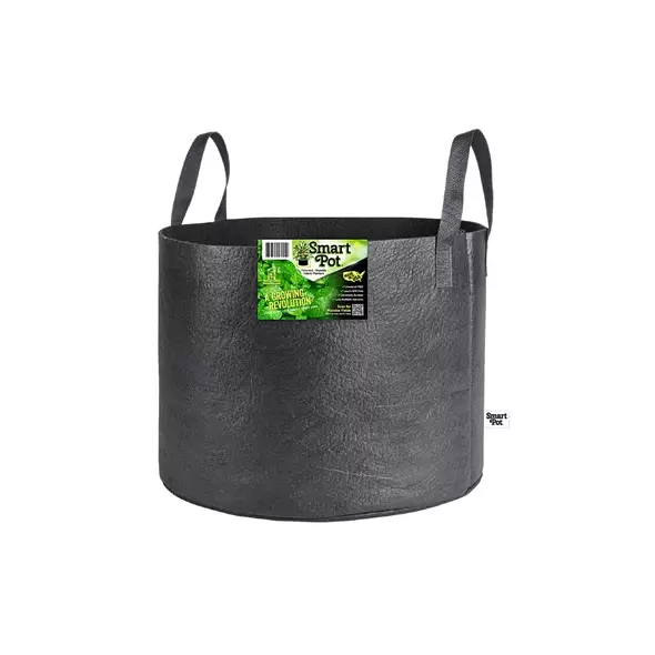 Smart Pot 25gal Black w/ Handles Bulk Box