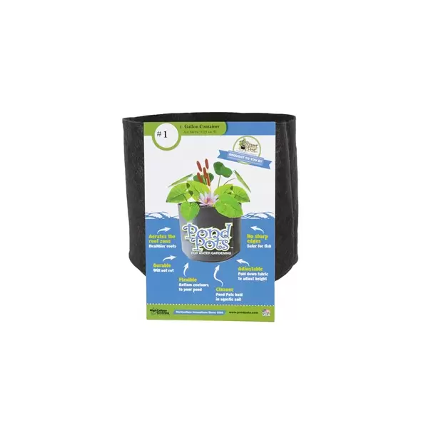 Smart Pot Pond Pot 1gal Black