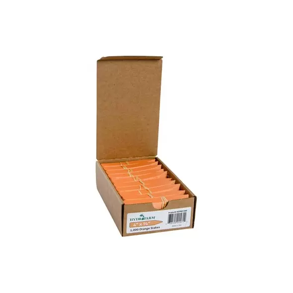 HDF 4"x5/8" Plant Stake Labels Orange