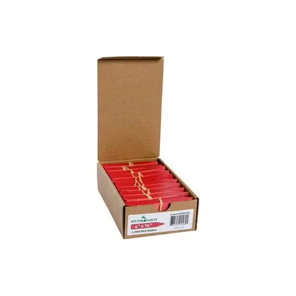 HDF 1000ct 4"x5/8" Plant Stake Labels Red (1EA=1CS)