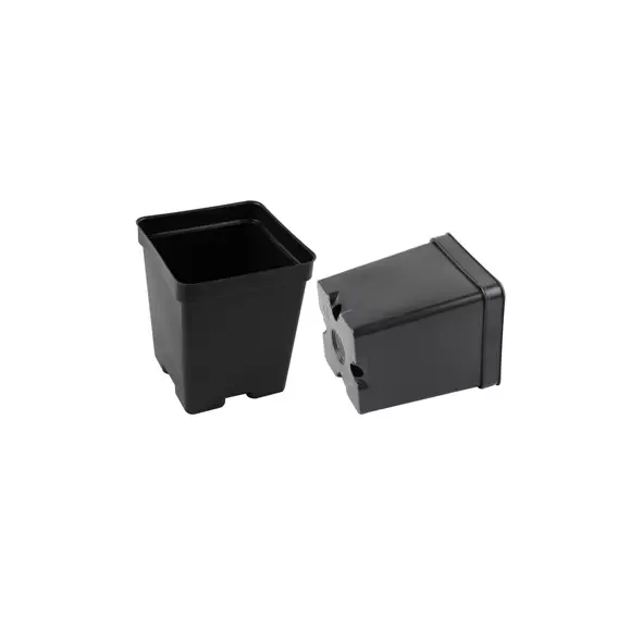 Grower Select 04.50 Square Deep Ps Vacuum Formed Pot Black 420/CS