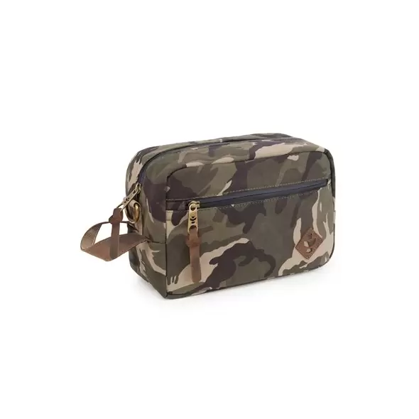 Revelry Stowaway Toiletry Kit Camo Brown