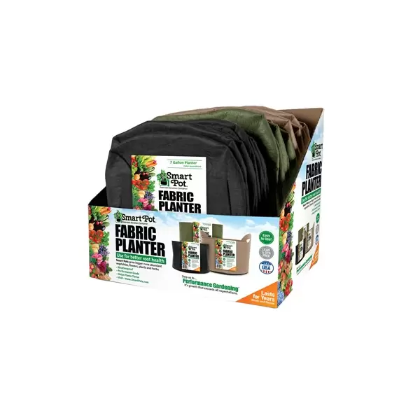 Smart Pot 12pc 7gal Salad & Herb - 3 Color Assortment w/Display Box