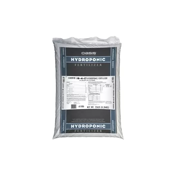Jacks Prof Oasis Hydroponic 16-4-17 25Lb (80/Pl)