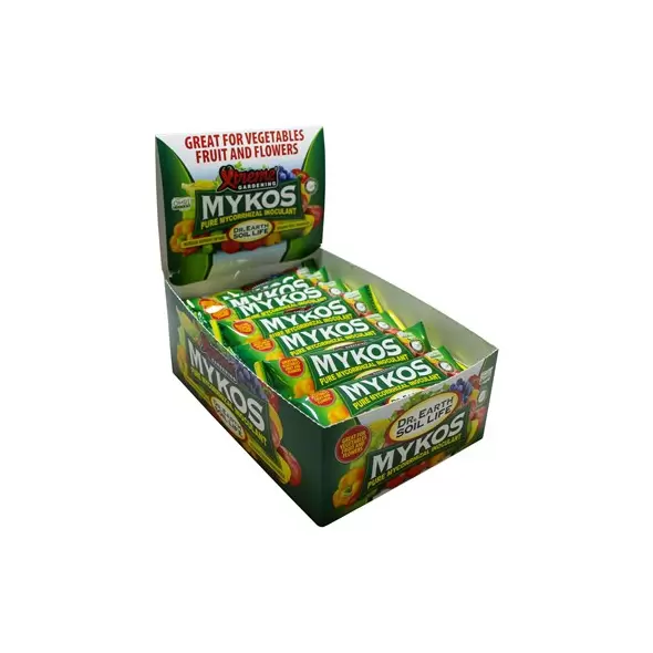 XtremeGardening Dr. Earth 100g 24pc Mykos Pouch Pure Mycorrihizal Inoculant 2 Displays/Case