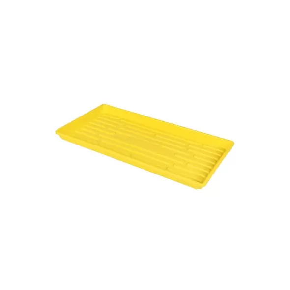 SunPack 1020 Heavy Duty Shallow Tray, No Holes, Yellow