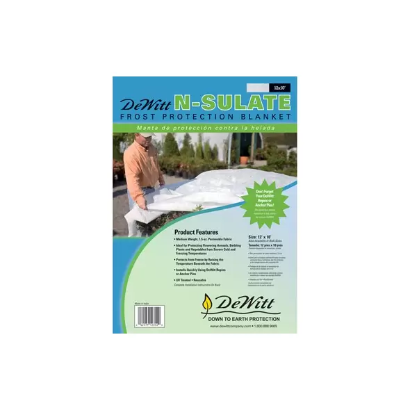 Dewitt 12'x10' Retail N Sulate 1.5oz Plant Protect Fabric