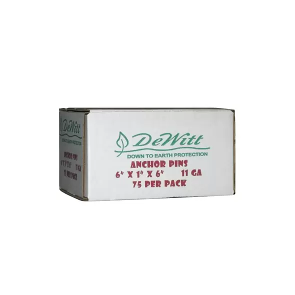 Dewitt 75pc 6"x1"x6" 11 Gauge Anchor Pin Box