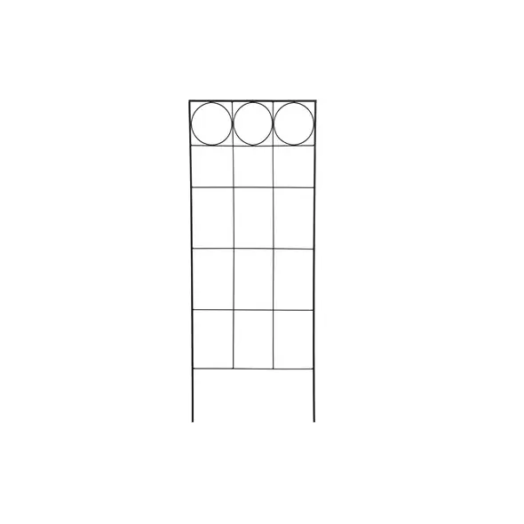 AGW 64" Tall Circle Screen Trellis Matte Black