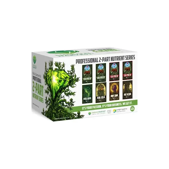 Emerald Harvest 8pc Assortment Kick Starter Kit - Professional 2-Part Nutrient Series