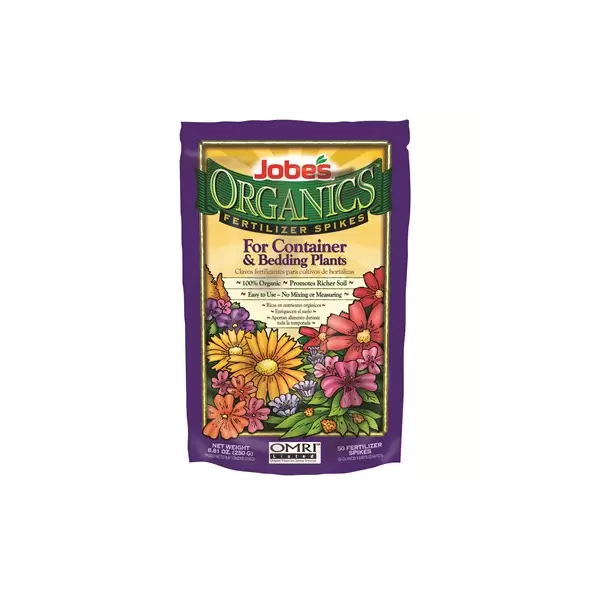 Jobes 50ct Organic Container & Annuals Fertilizer Spikes