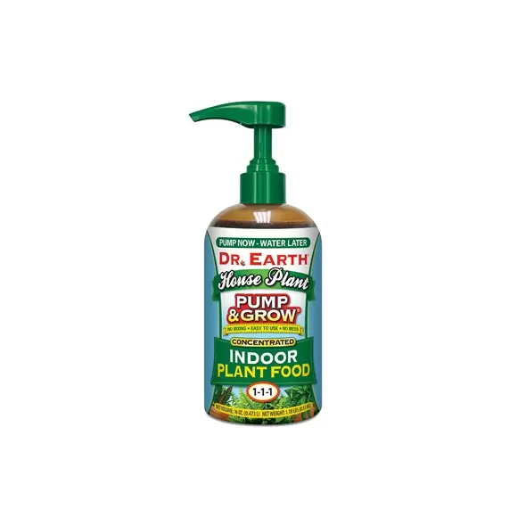Dr Earth 16oz Pump & Grow House Plant Liquid Plant Food