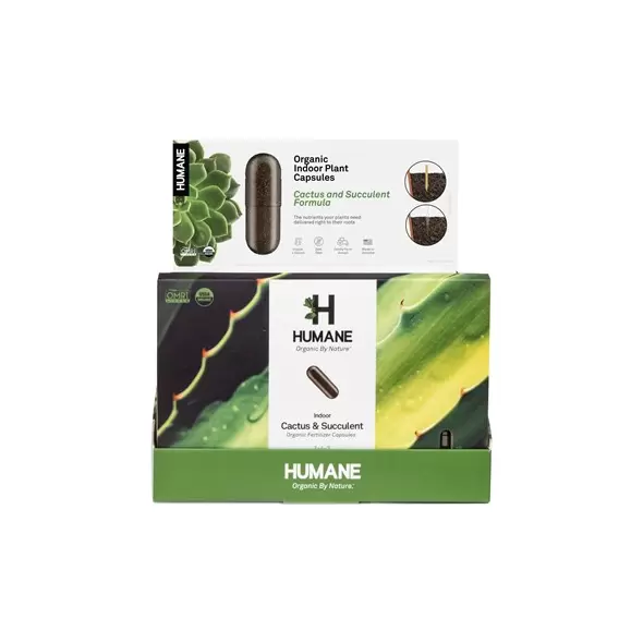 Humane 18pk Cactus & Succulent Organic Indoor Plant Food Capsules