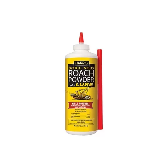 Harris 16oz 99% Boric Acid Roach Powder w/ Lure