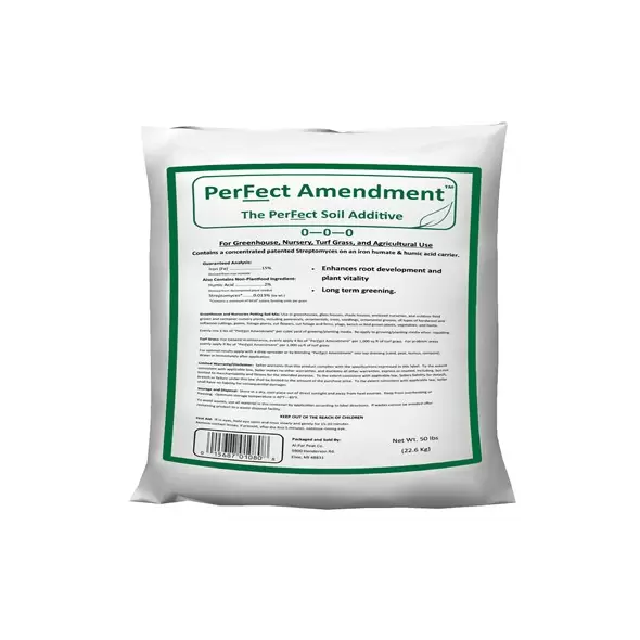 PerFect Amendment 50Lb (40/Pl) 15% Iron, 2% Humic Acid+ Streptomyces. Soil amendment. ( actino iron actino-iron )