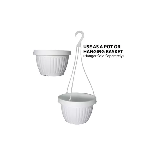 Grower Select 10.50 Combo Pot With Dish White 50/CS 40CS/PL