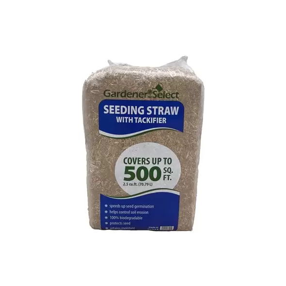 Gardener Select 2.5cf Seeding Straw with Tackifier 40/PL